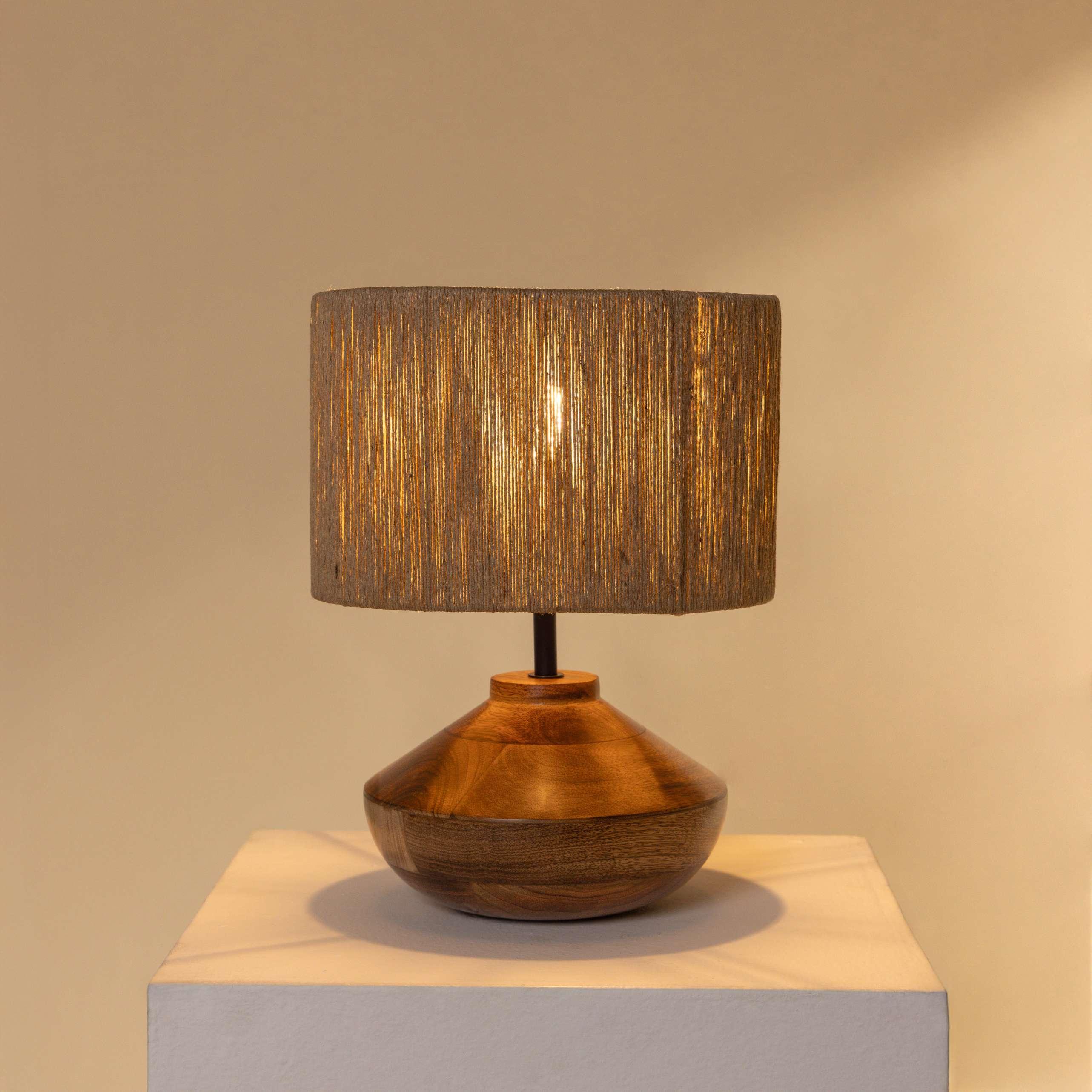 Faith Jute Table Lamp | Study Table Lamp, Table Lamps for Living Room