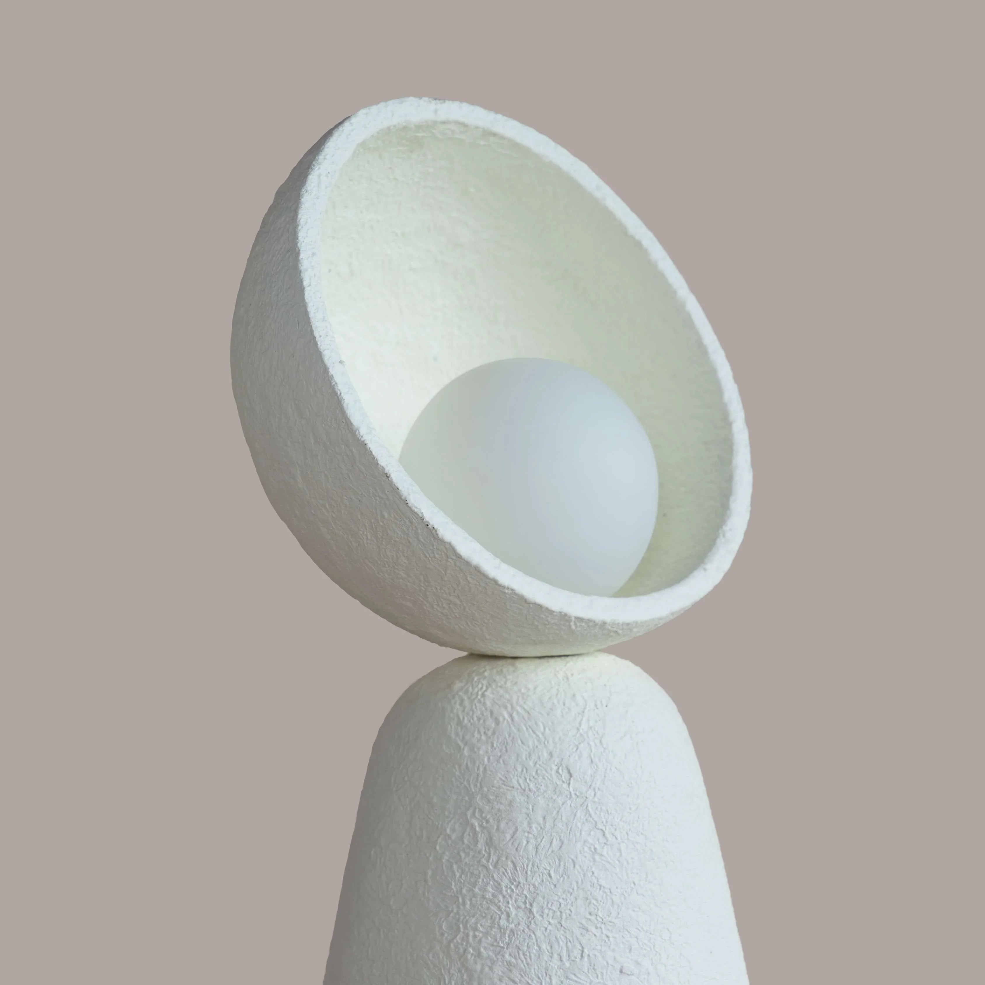 Eco Sphere Designer Table Lamp for Living Room | Paper Mache Minimalist Night Light