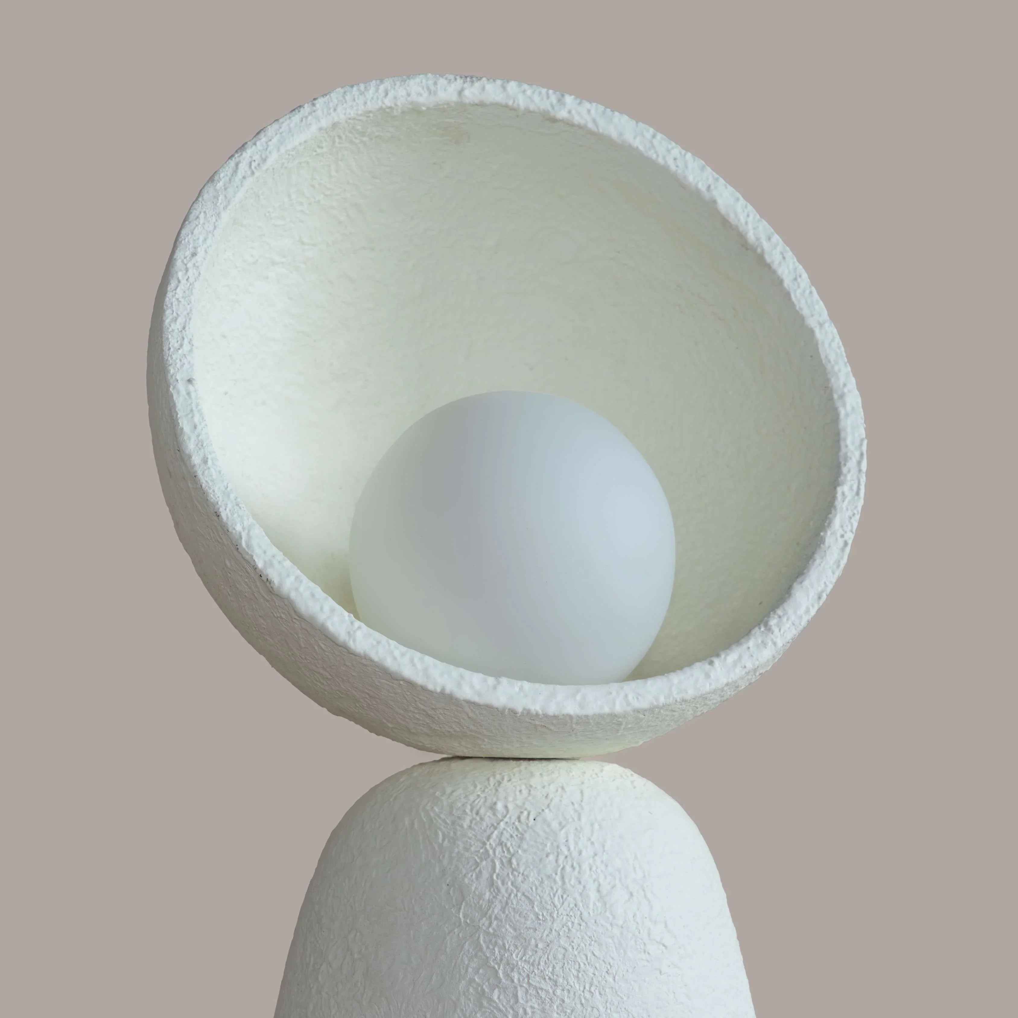 Eco Sphere Designer Table Lamp for Living Room | Paper Mache Minimalist Night Light