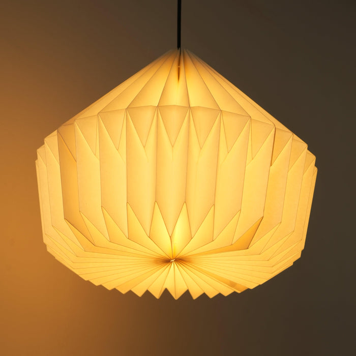 Decorative Origami Hanging Lamp Off White | Modern Pendant Light For Decor