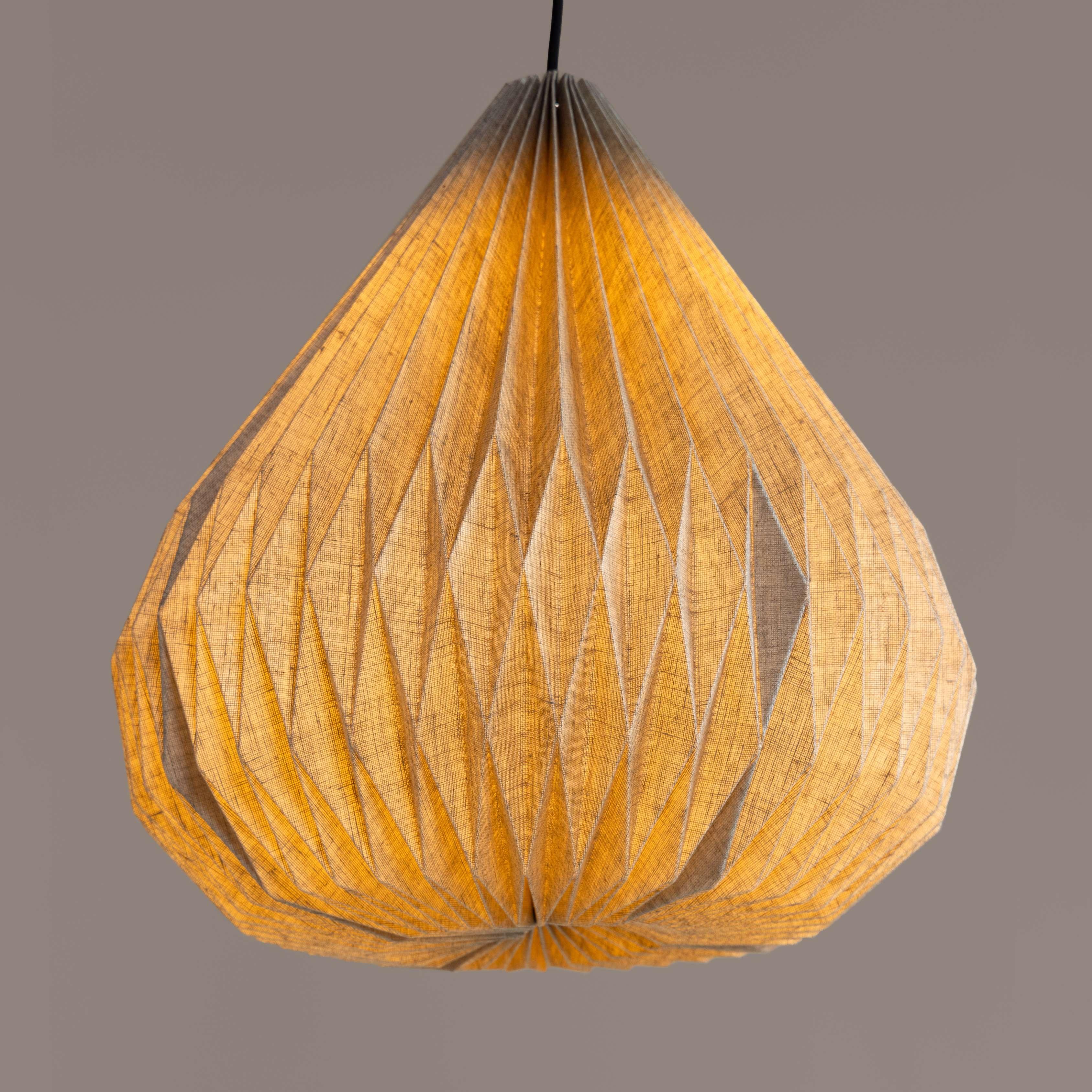 Dome Pendant Linen Lampshade | Hanging Lamp