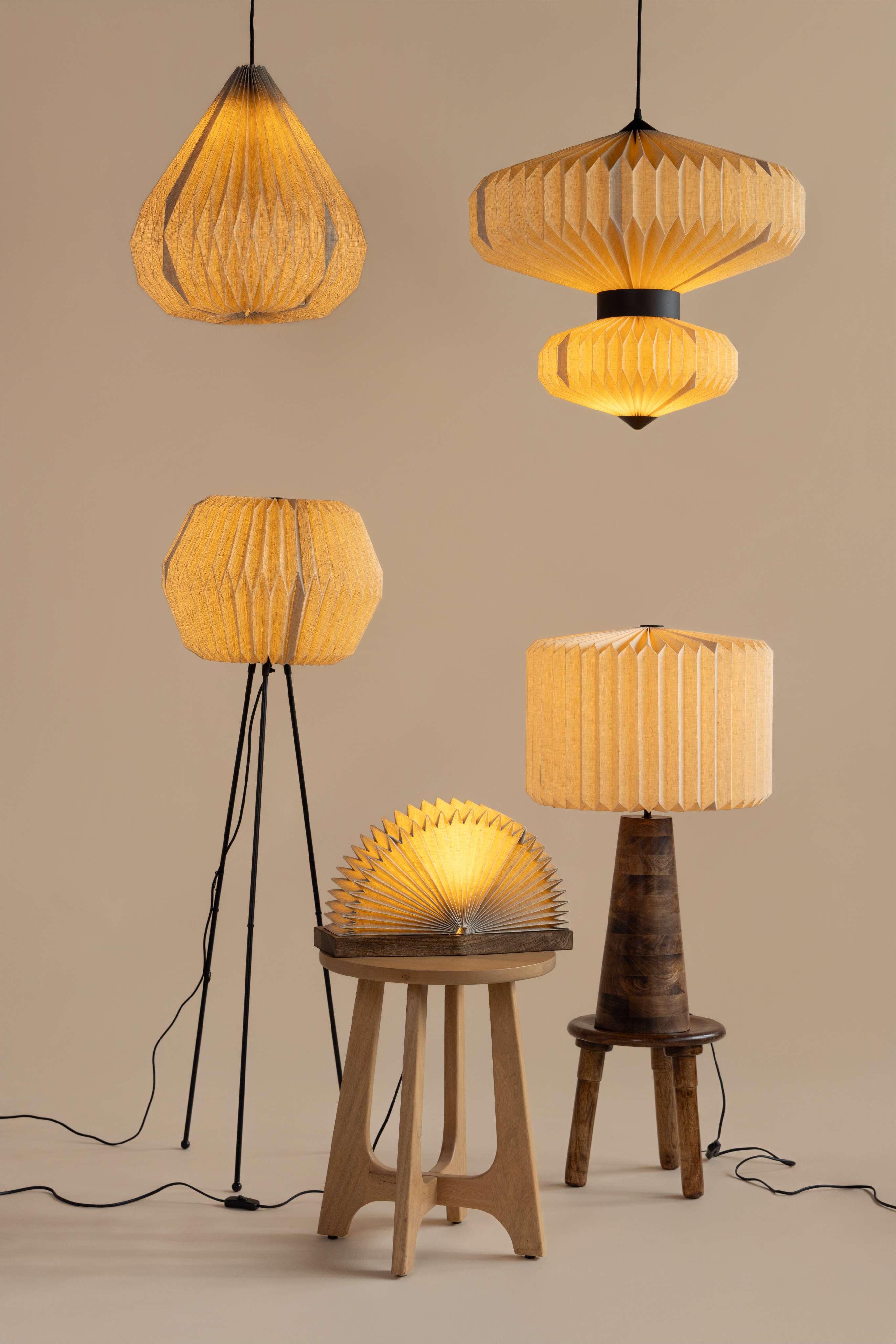 Dome Pendant Linen Lampshade | Hanging Lamp