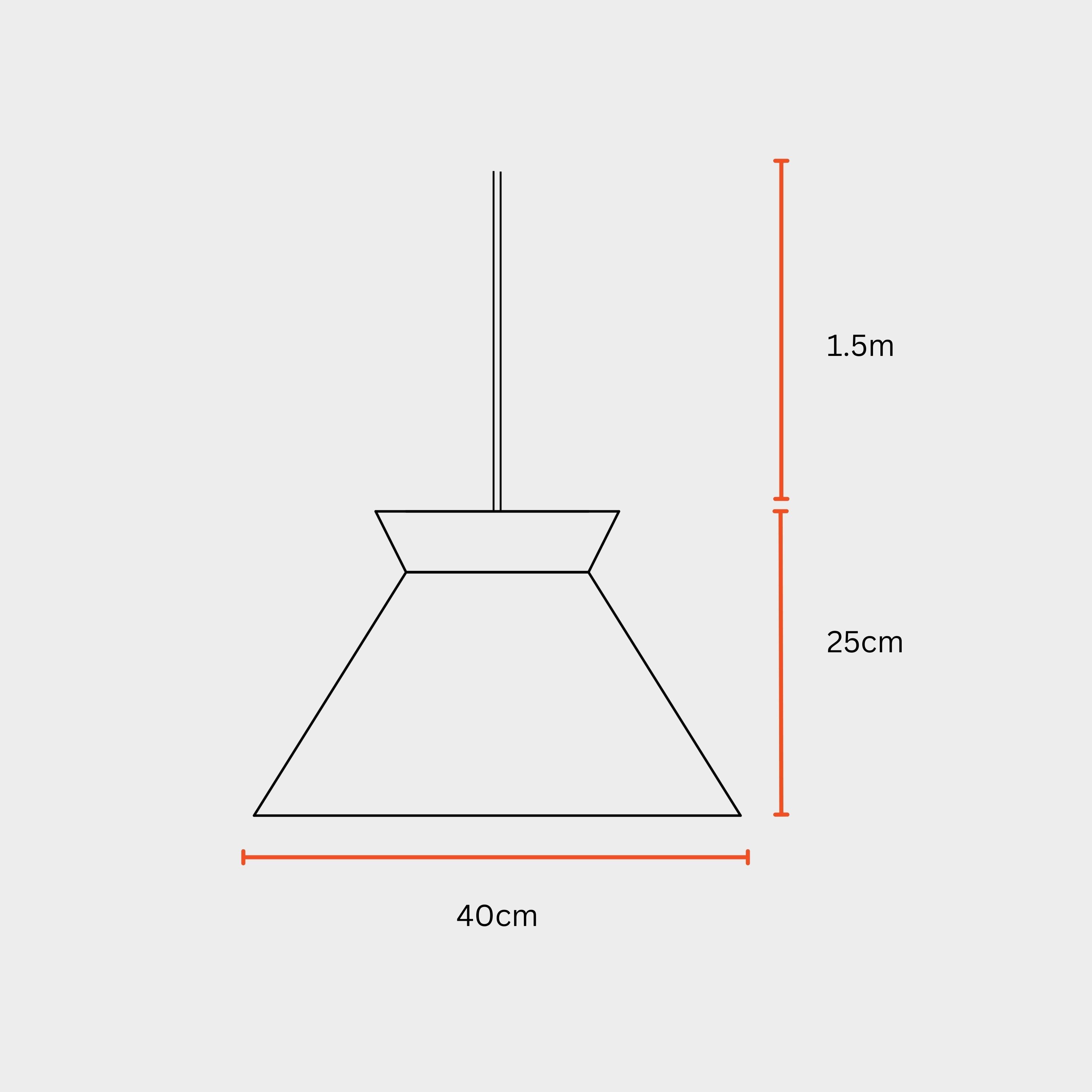 Ombre Pendant 100 Light | Hanging Lamp For Home Decor