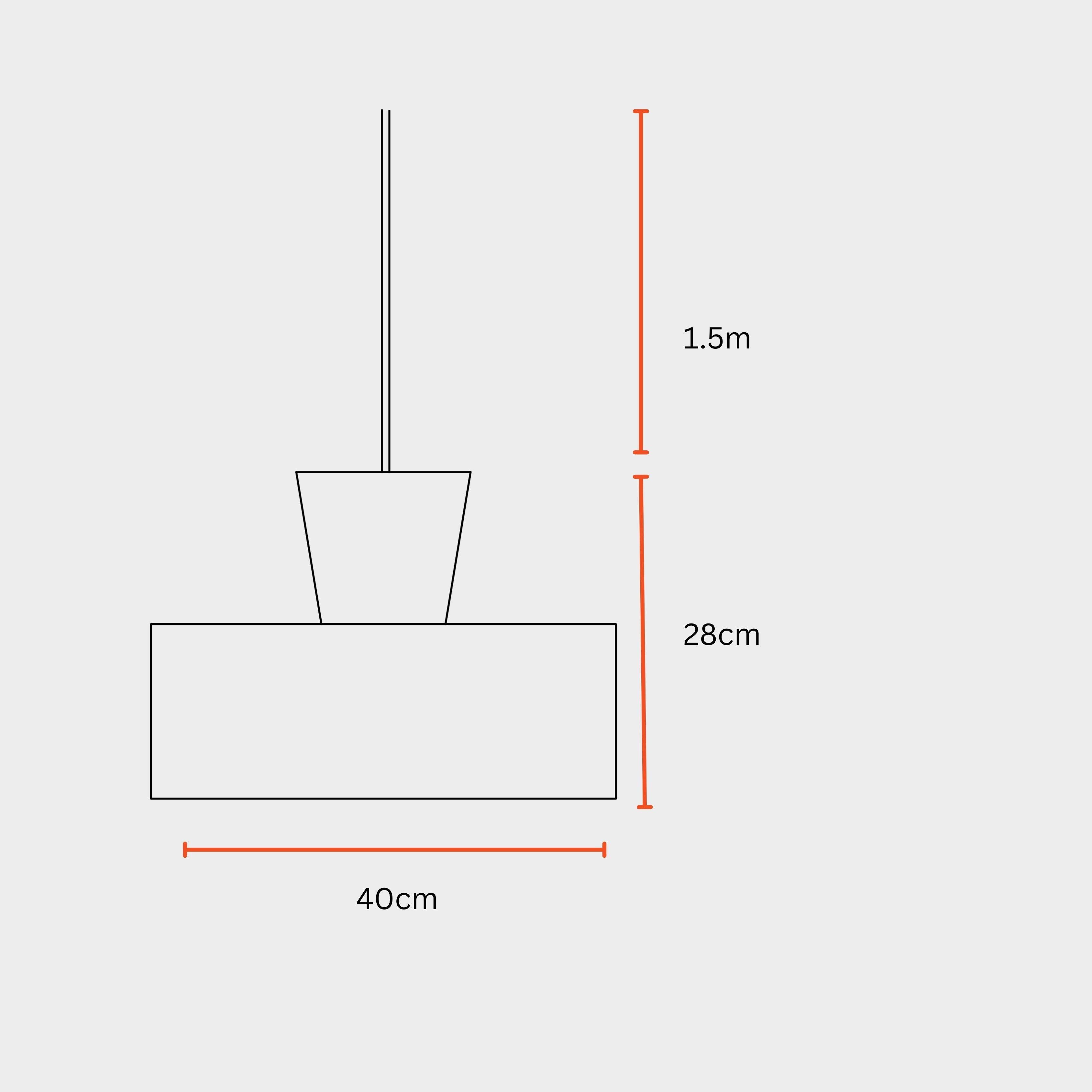 Ombre Pendant 200 | Hanging Lamp for Home Decor