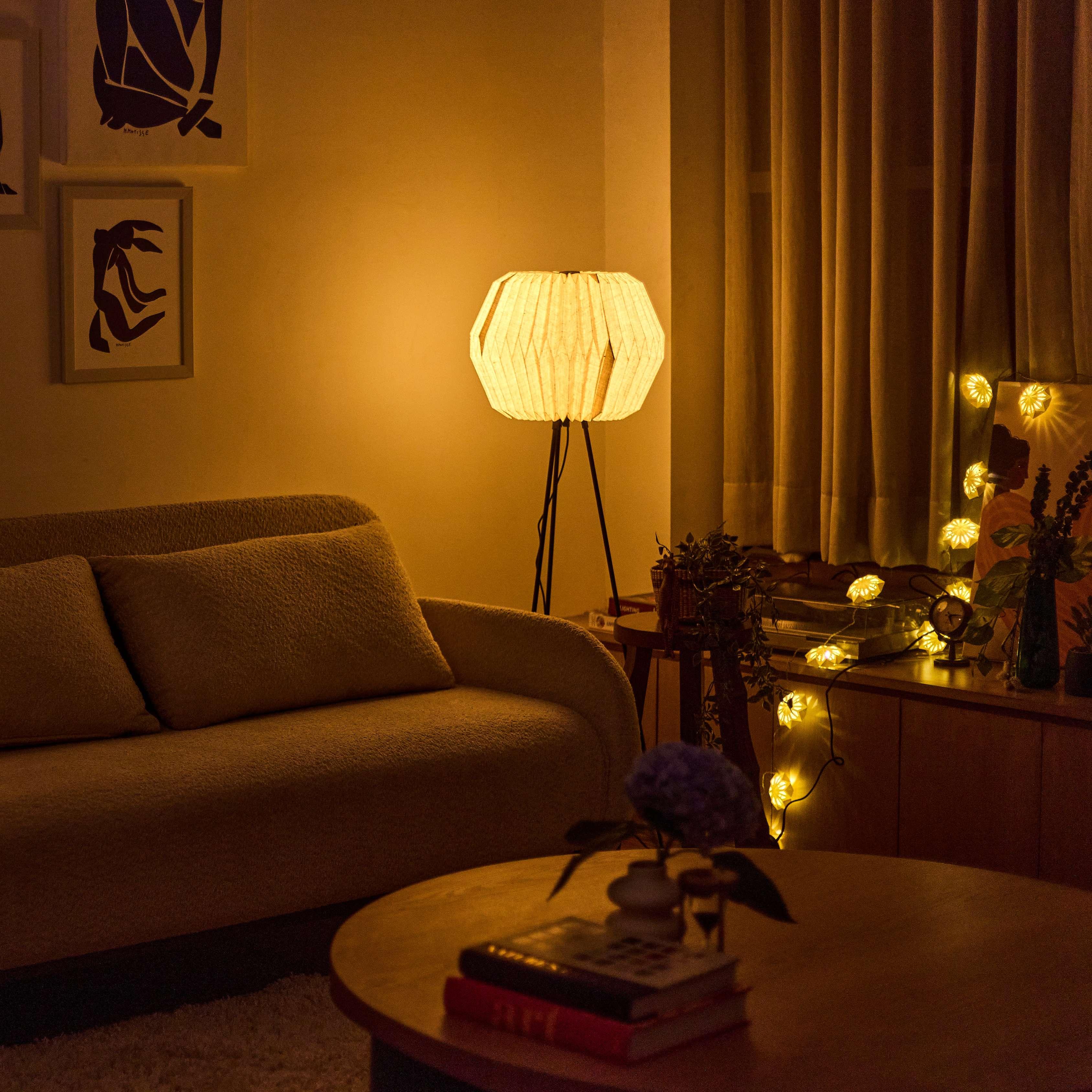 Order Lifo Floor Lamp | Origami Tripod Floor Lampshade