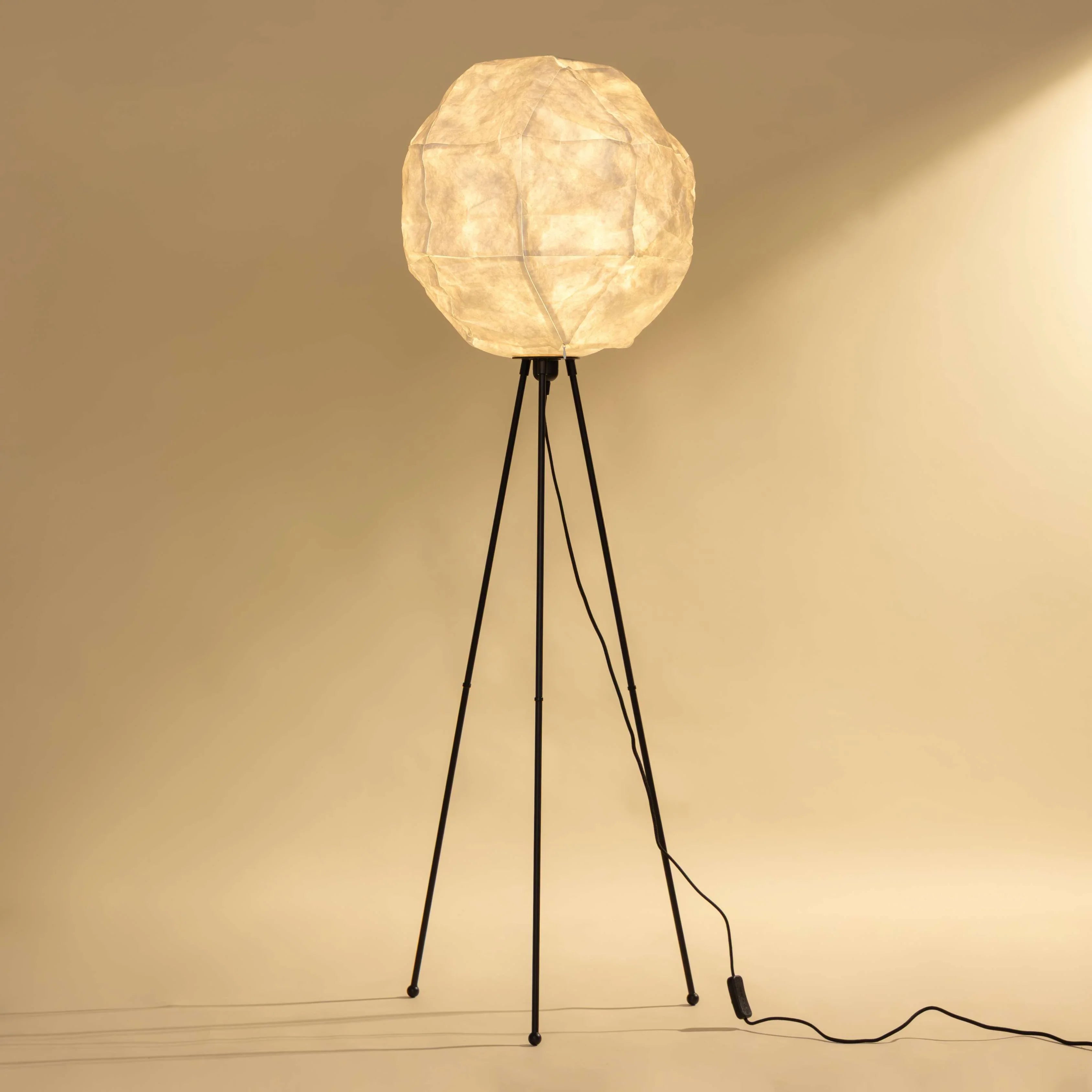 Lunar Floor Lamp for Living Room | Standing Lampshade