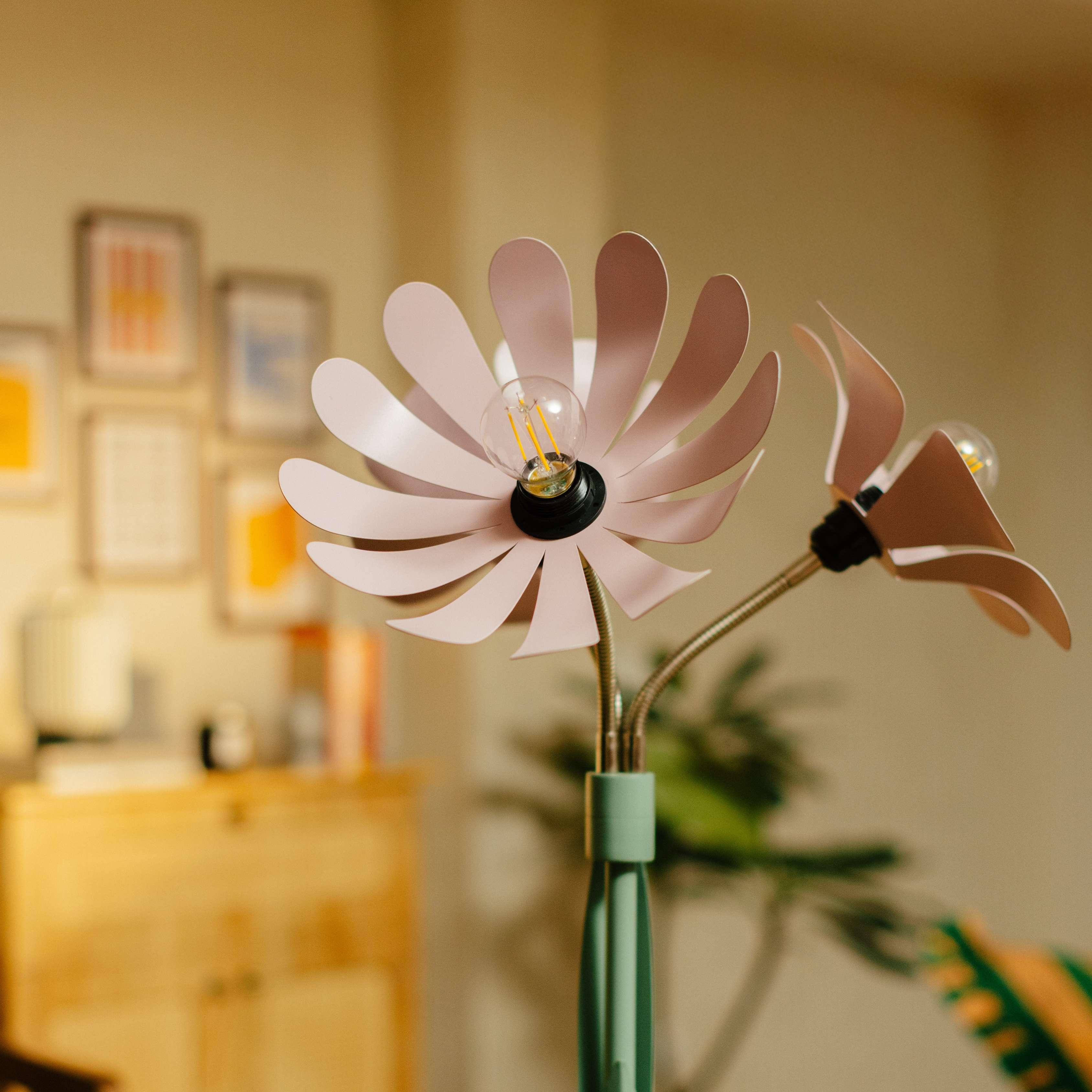Petal Bloom Floor Lamp | Stainless Steel, Iron, Brass