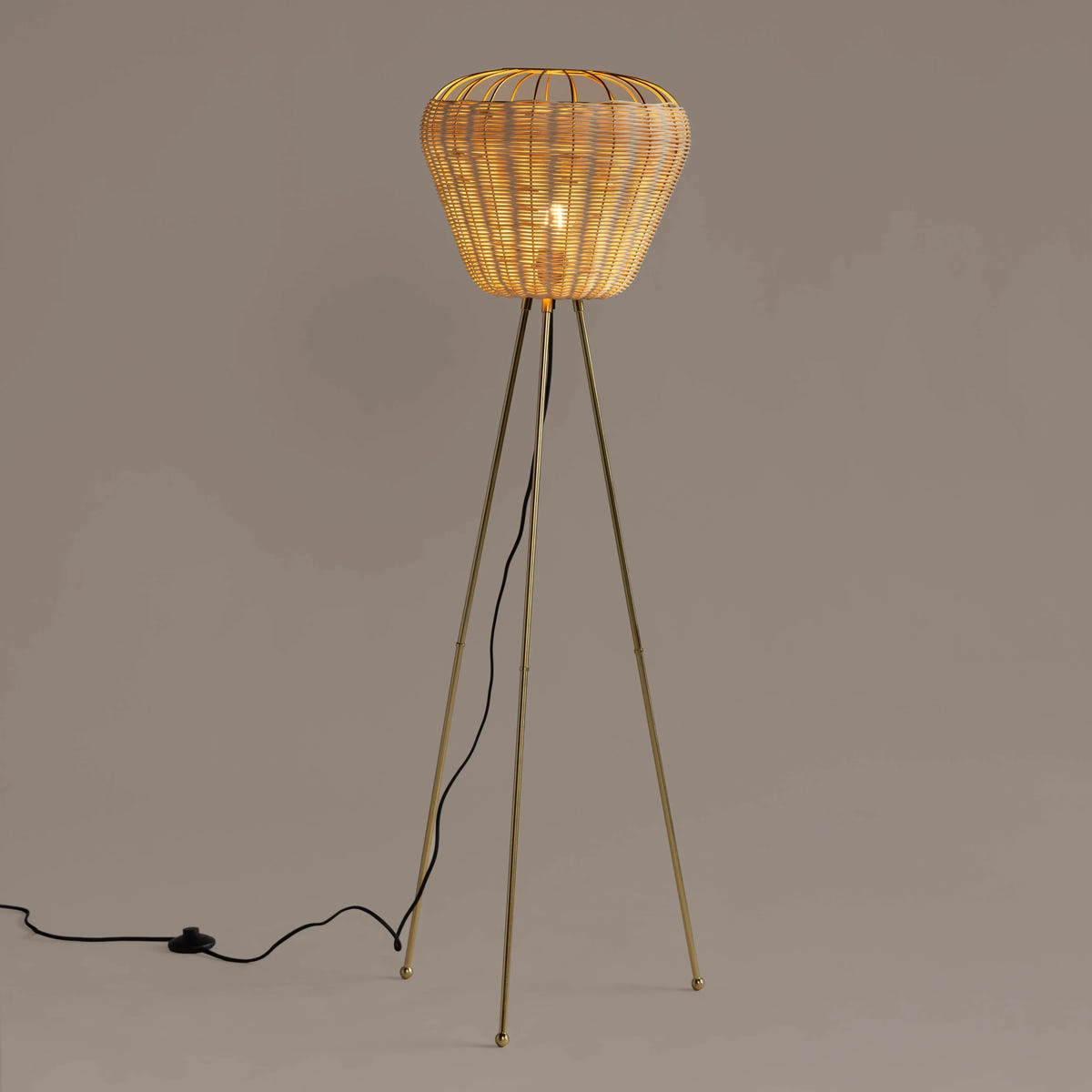 Meiji Collection Tripod Floor Lamp | Standing Lamp for Living Room & Modern Home Decor