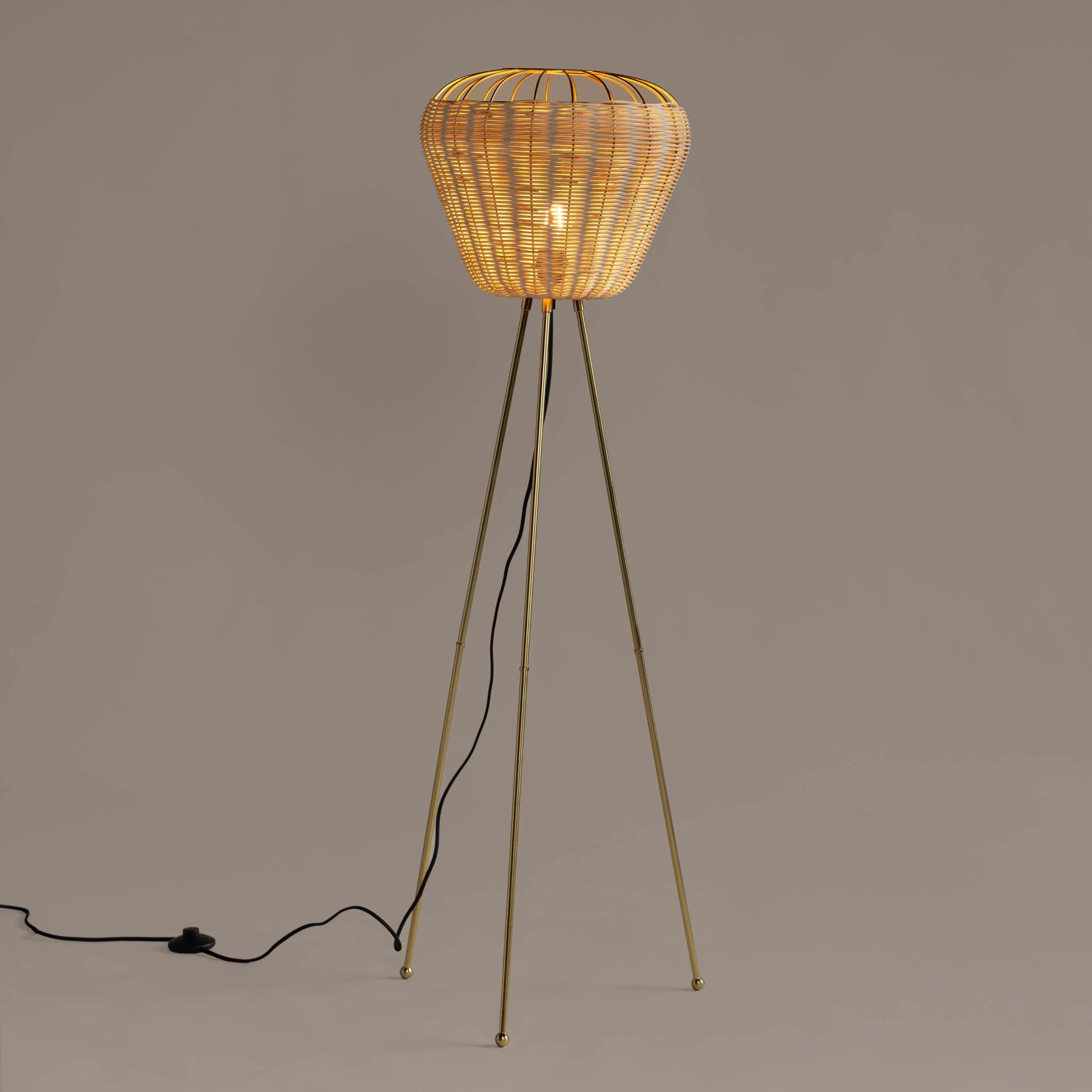 Meiji Collection Tripod Floor Lamp | Standing Lamp for Living Room & Modern Home Decor