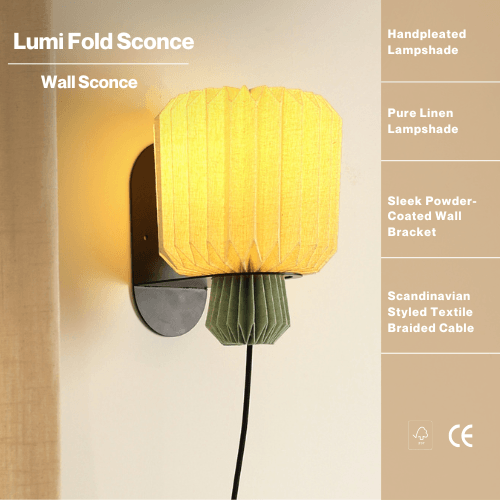 Amber Sconce Wall Lamp for Living Room | Wall Hanging Light Lamp