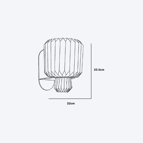 Amber Sconce Wall Lamp for Living Room | Wall Hanging Light Lamp