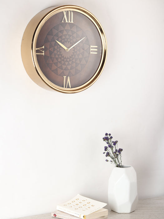 Luxe Woodcraft Wall Clock