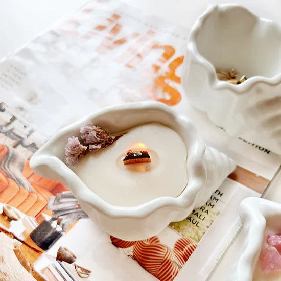 Shell Candle | Concrete , Soy Wax