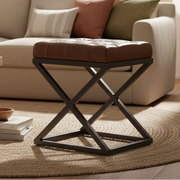 Industrial Cross Metal Coffee Table