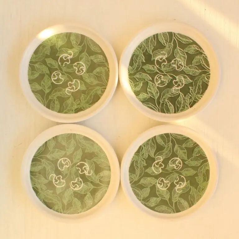 Elii Ceramic Coasters (Set of 4) |  Stoneware ceramic