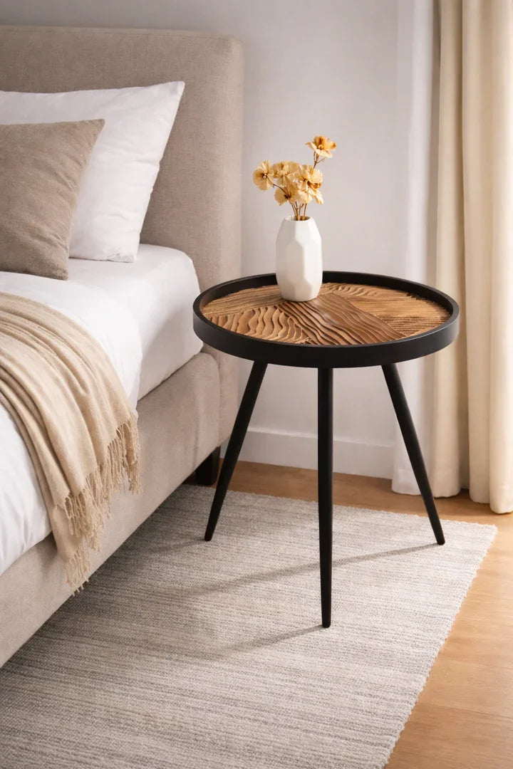 Dune Round Side Tables Set | Sculptural Nesting Tables