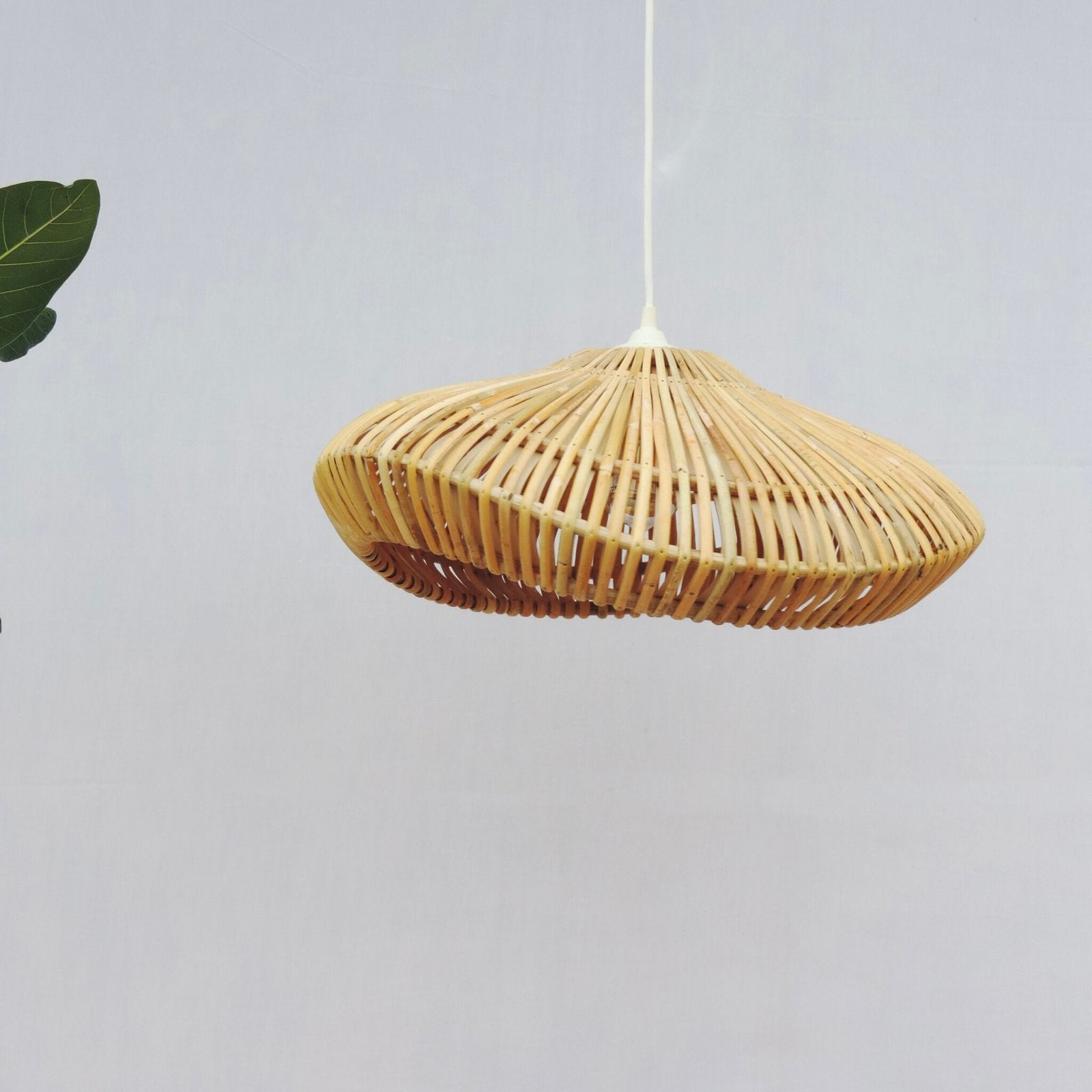 Alokik Handwoven Rattan Pendant Lamp | Sculptural Ambient Ceiling Light Lamp