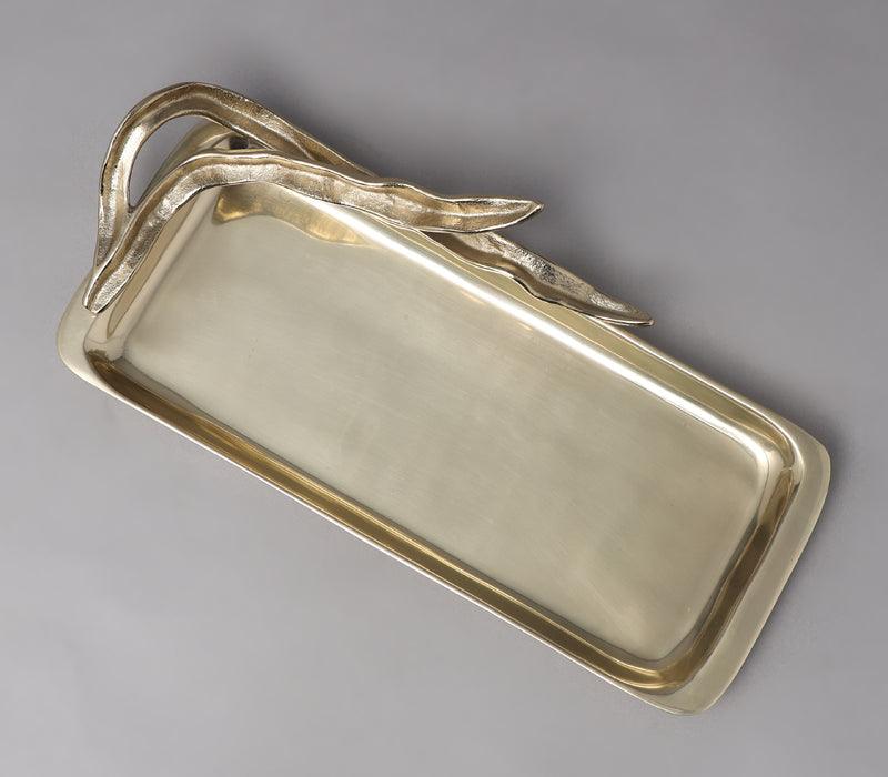 Dracaena Tray | Gold Finished