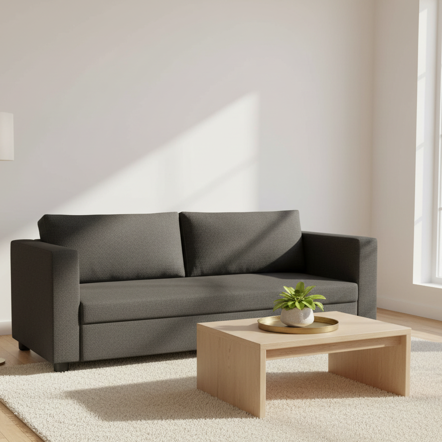 Agatti Fabric Sofa (Granite Grey)