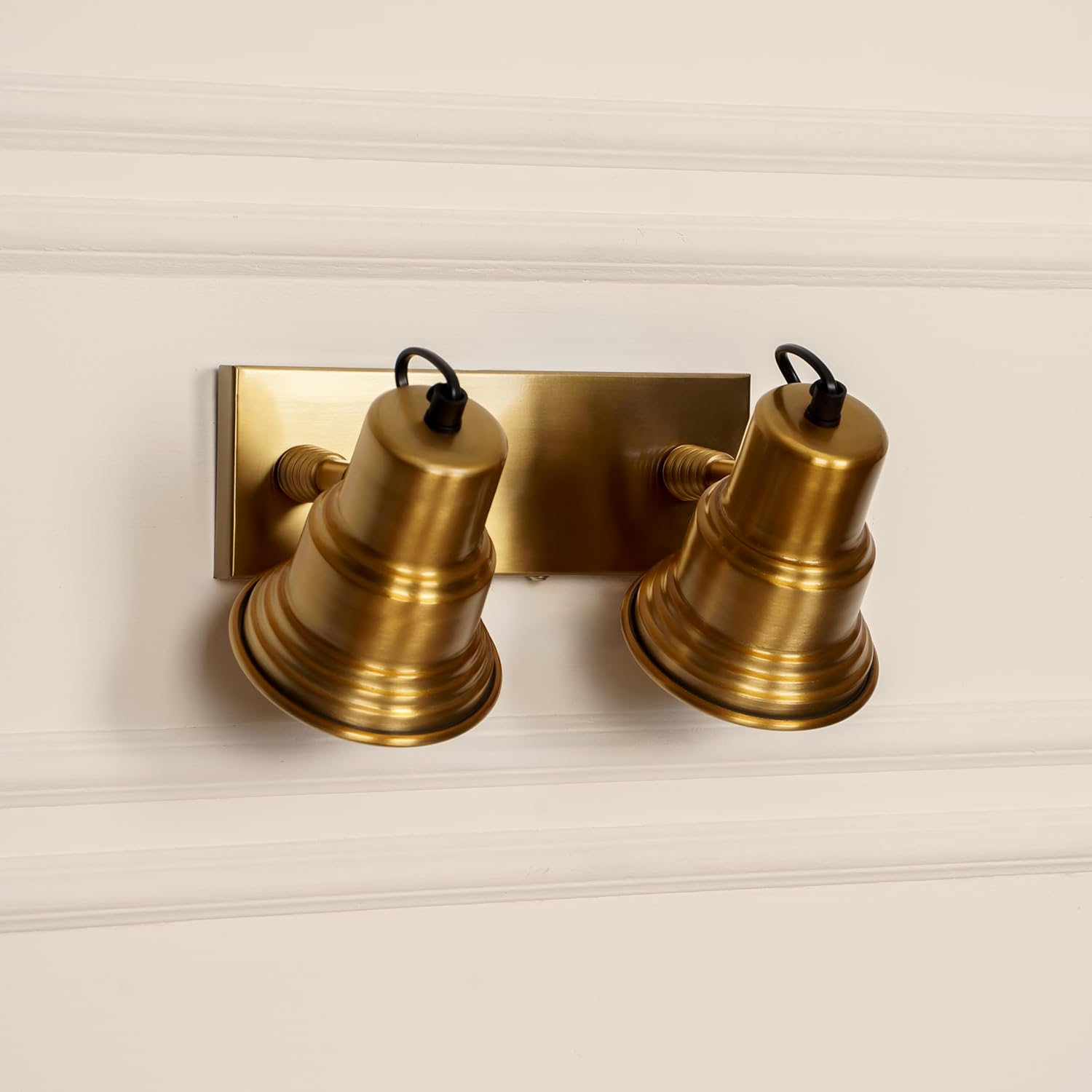 Spot Light Wall Lamp Antique Brass Finish with Double Movement | Picture Light to Highlight Showpiece, Above Mirror - Focus Wall Light