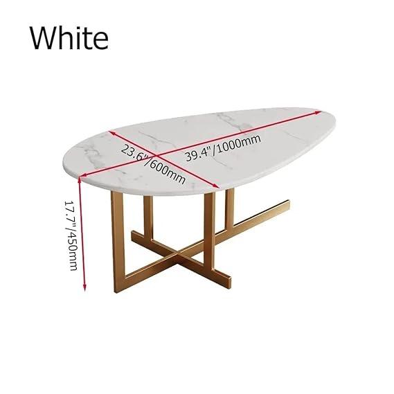 Urban Oasis Coffee Table | Marble Top Center Table for Living Room | Sofa Table