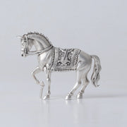 Silver Plated Brass Royal Horse Card Holder