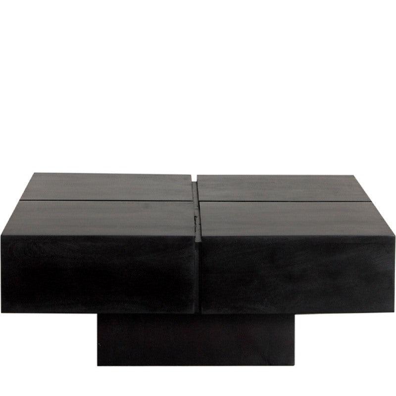 Harry Mango Wood Square Coffee Table | Wooden Center Table for Living Room | Tea Table