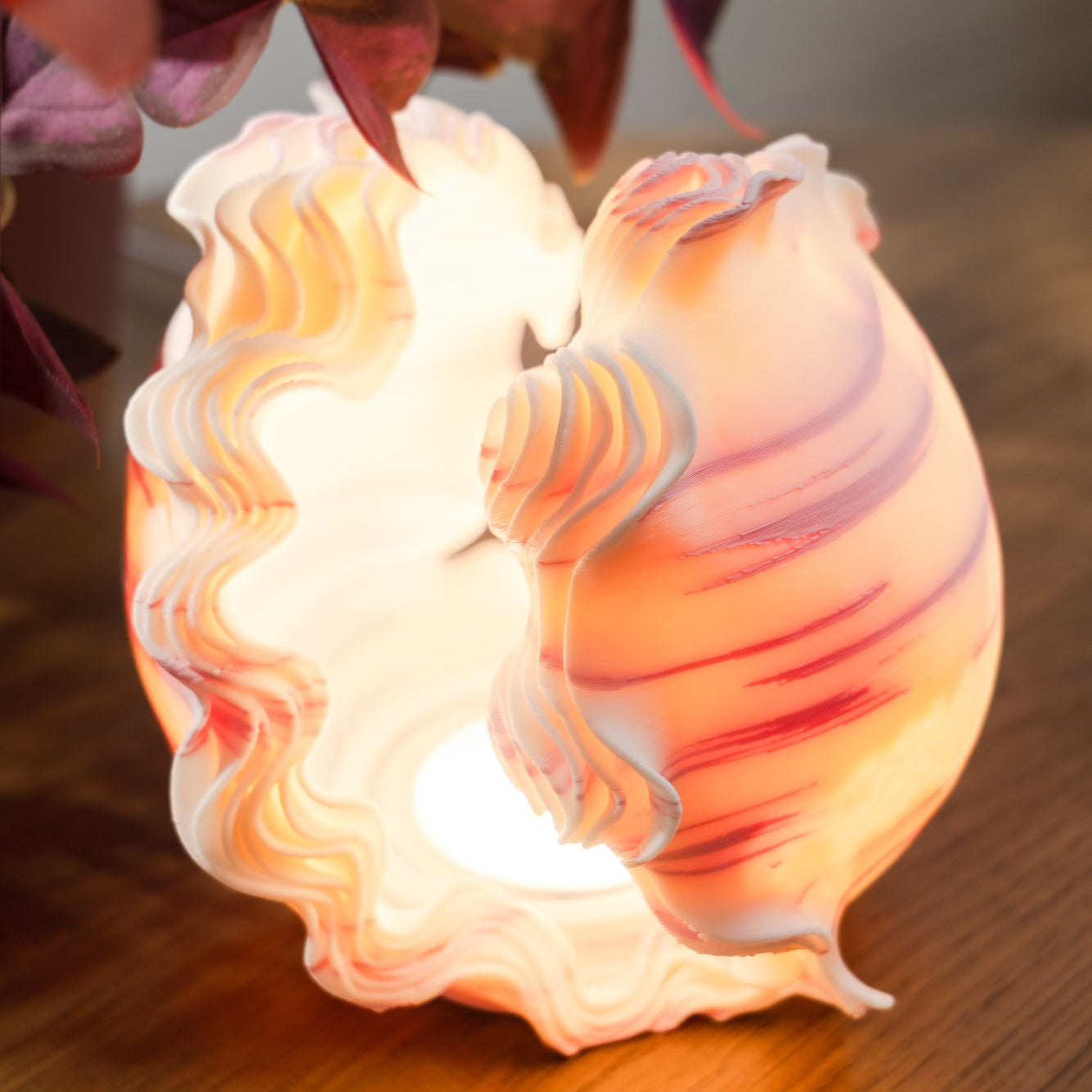 Ocean Petals Sculpted Mini Lamp