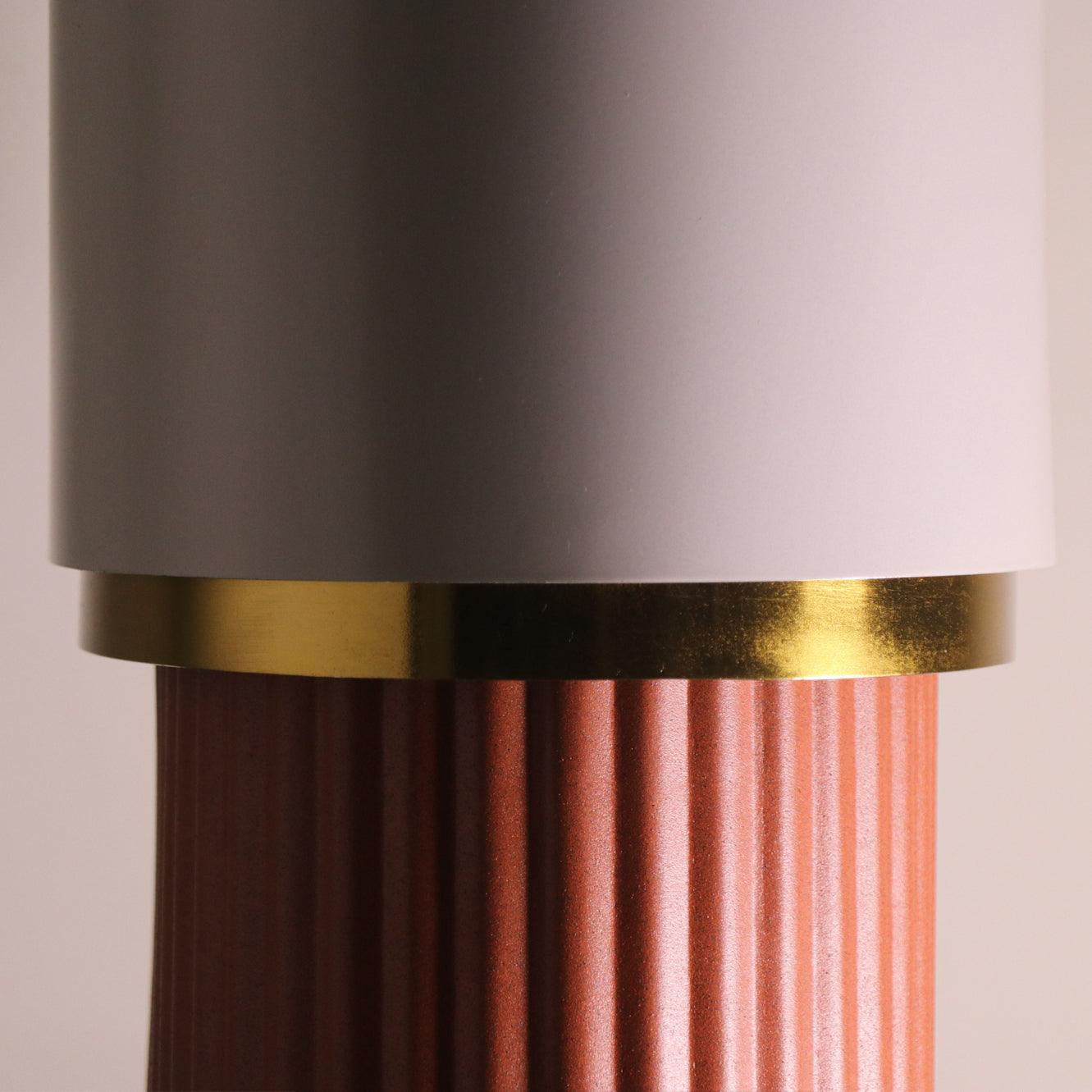 Modern Burgundy Table Lamp for Living Room | Study Lamp