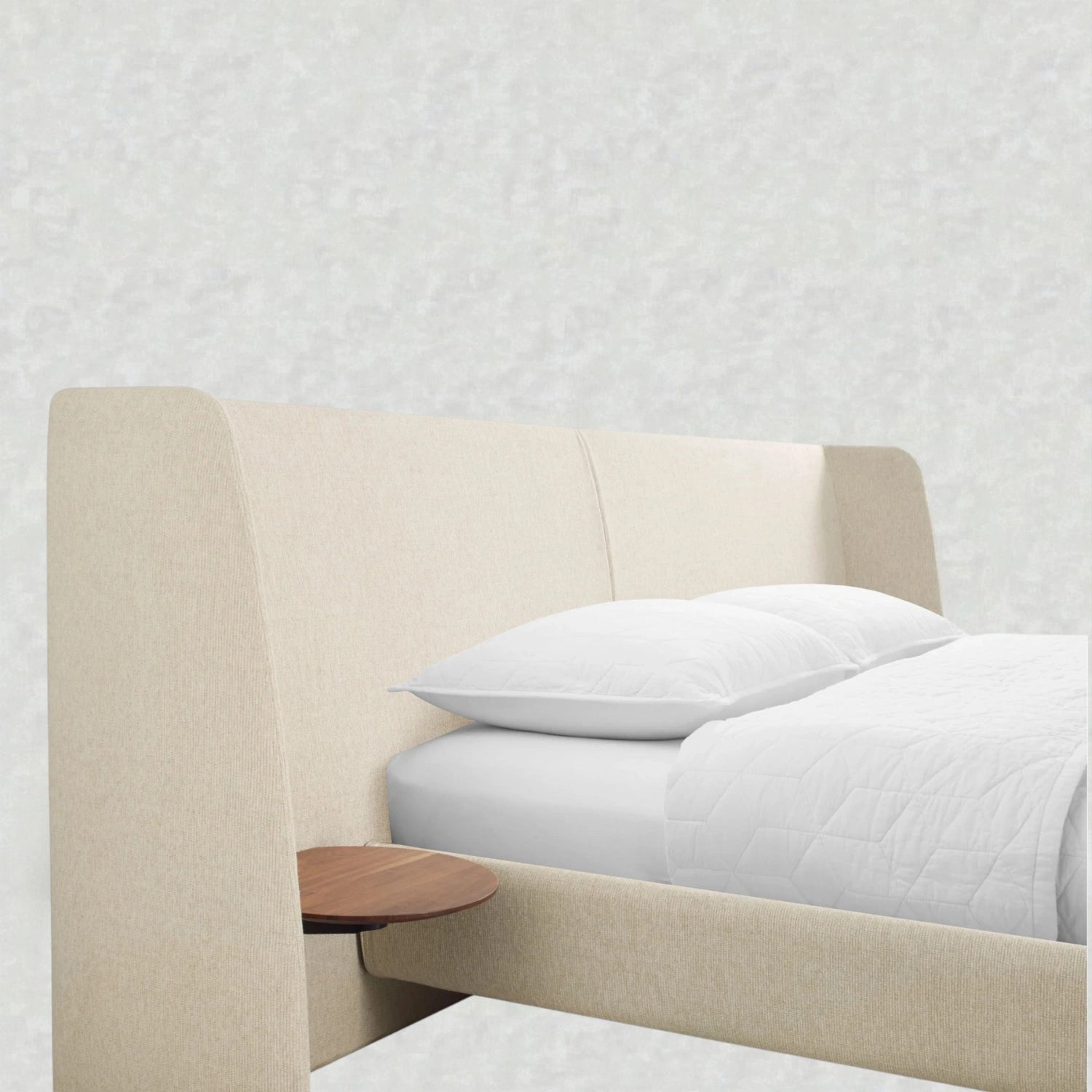 Hunter Fabric Upholstery With Metal Legs King Size Bed