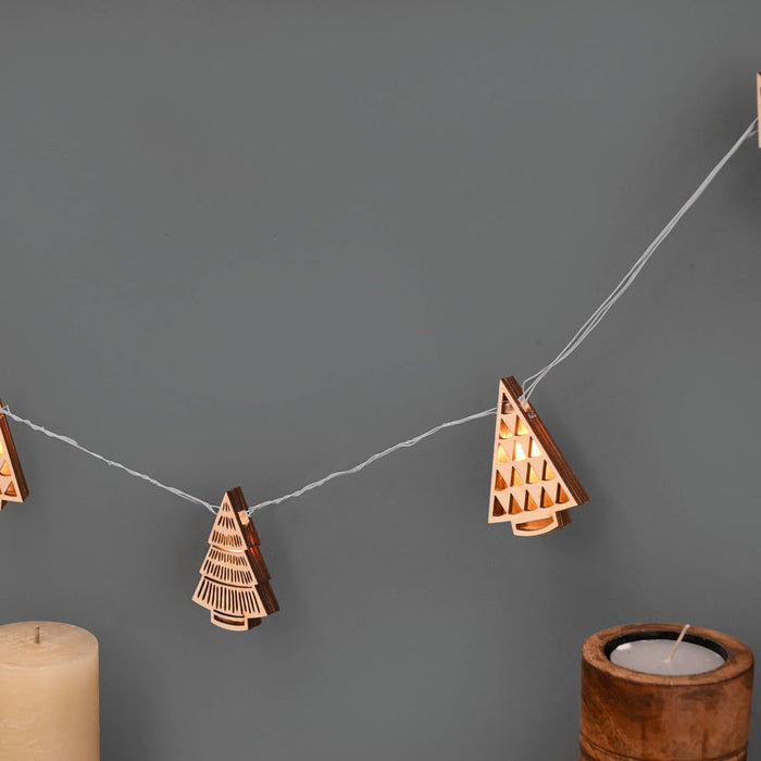 Theo Tree 3-D Bunting | Aesthetic Christmas Lights for Home Decor