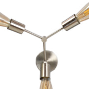 Salcia Silver Artsy Triple Wall light by Décor in Pewter Finish
