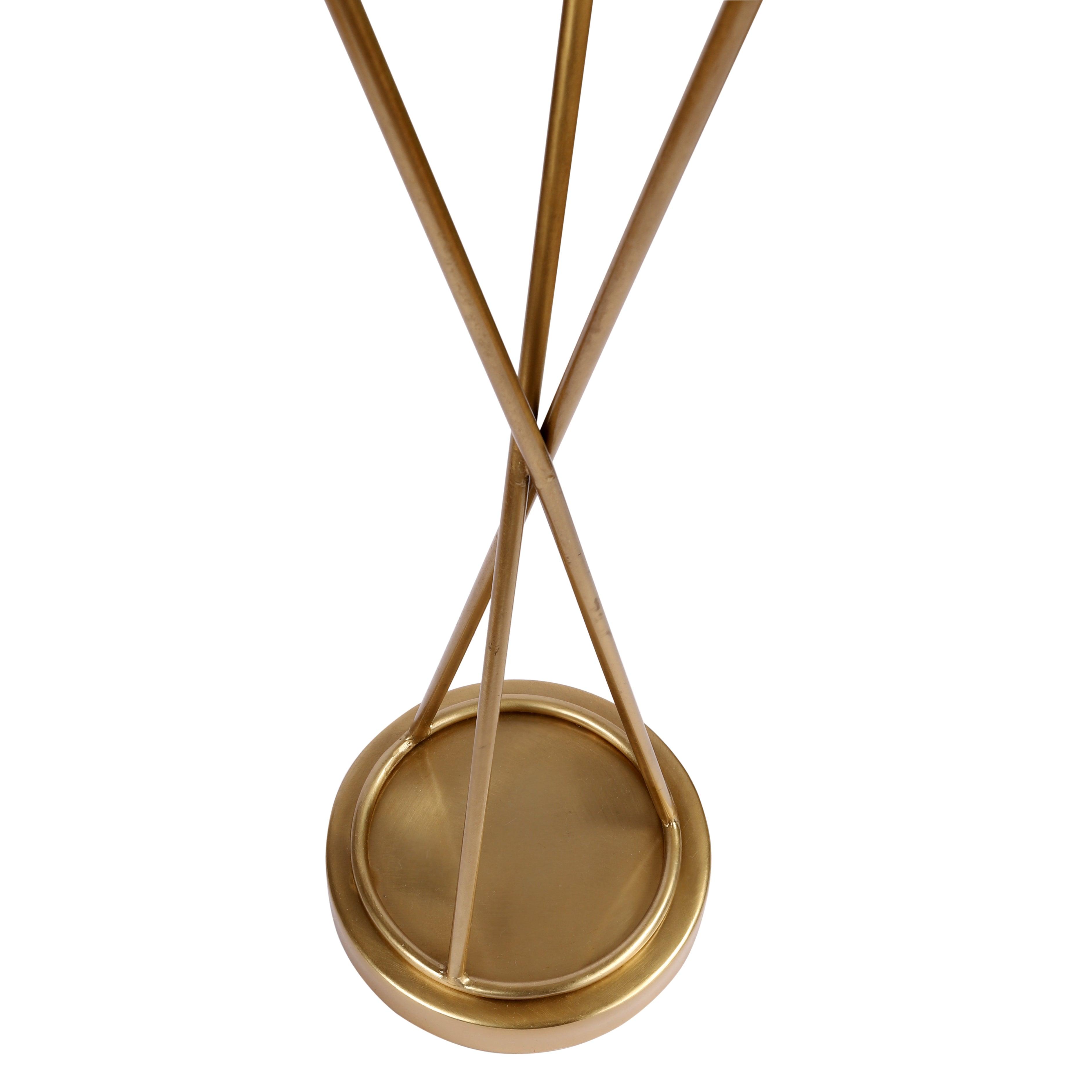 Sybil's Orb Matt Brass Table Lamp for Living Room | Study Lamp