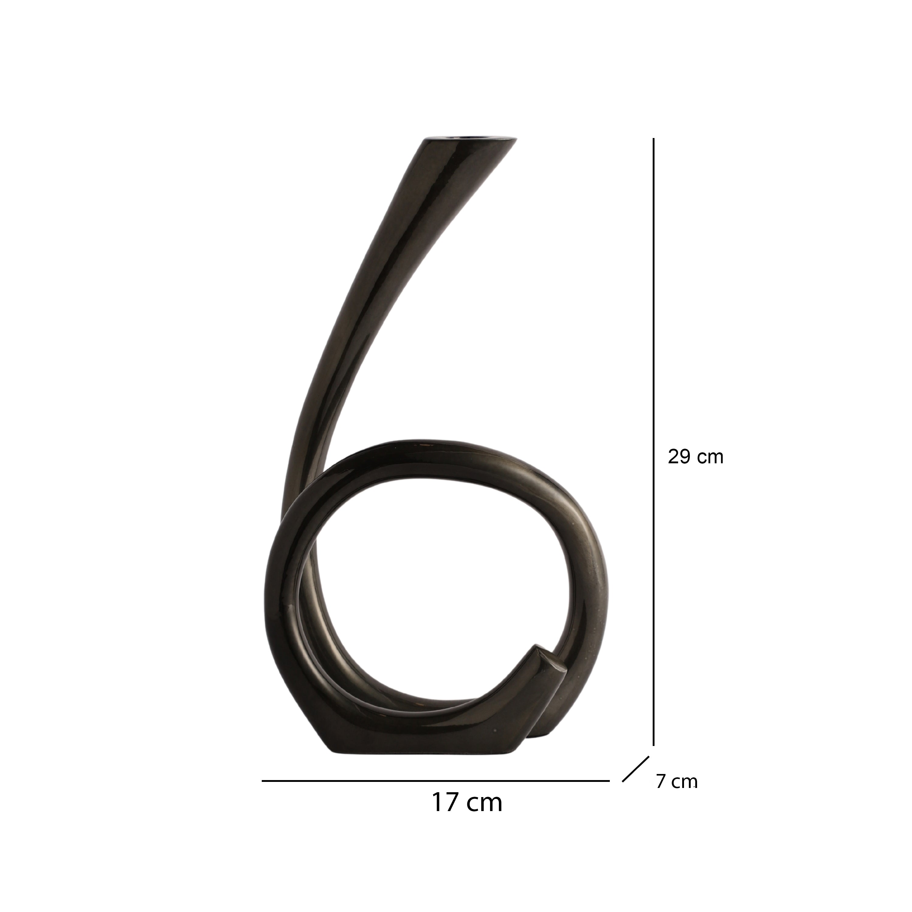 Flame Twisted in Black