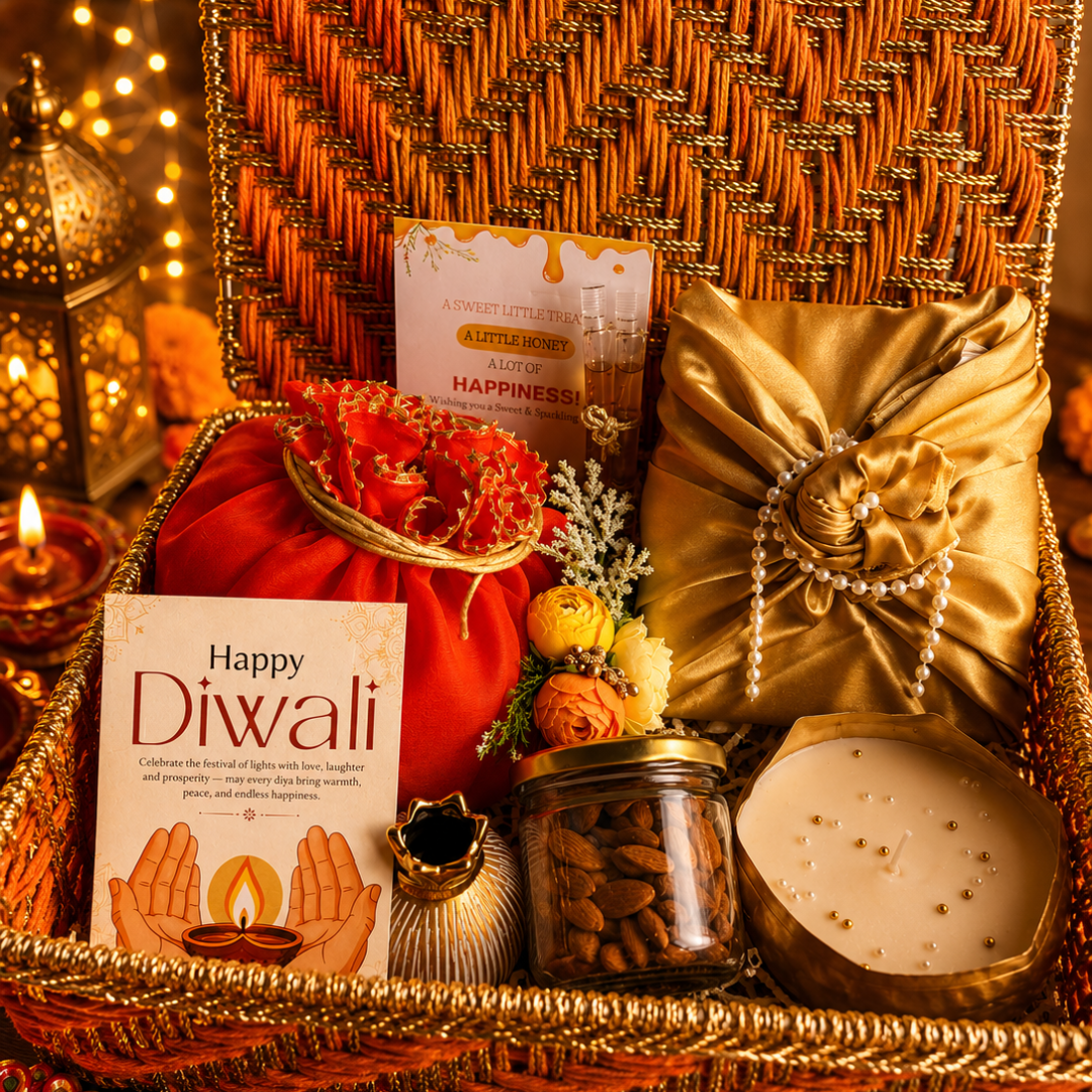 Rang Utsav Grand Orange Diwali Gift Basket