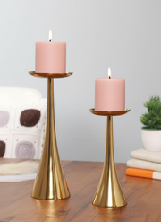 Aureus Pillar Candle Stands Pair of 2