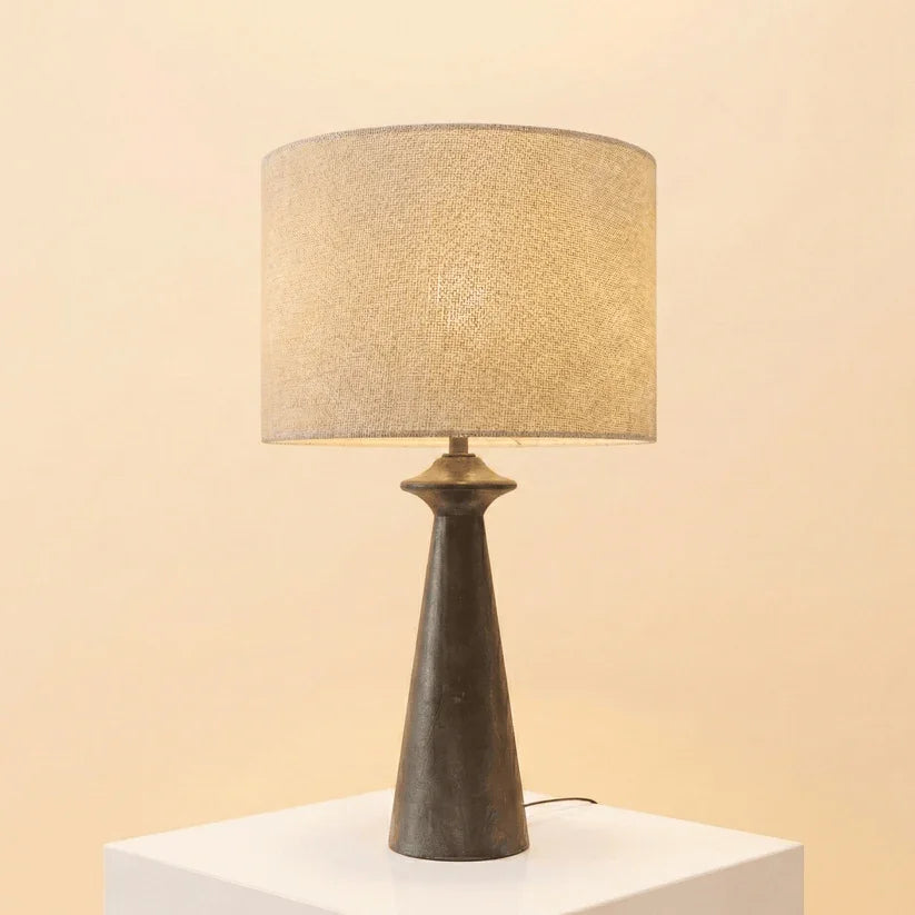 crafted Mango Wood Table Lamp