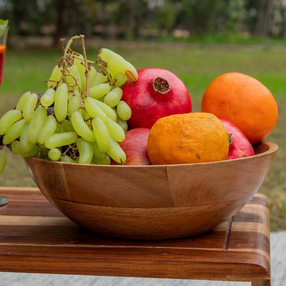 Aachman Snack Wooden Bowl for Snacks | Antique Bowl for Serving Dishes