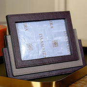 Layered Leather Photo Frame