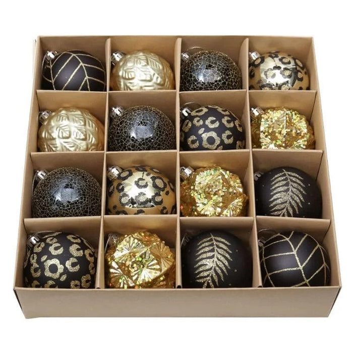 16 Pcs Christmas Ball Tree Ornaments Set |  Xmas Decoration