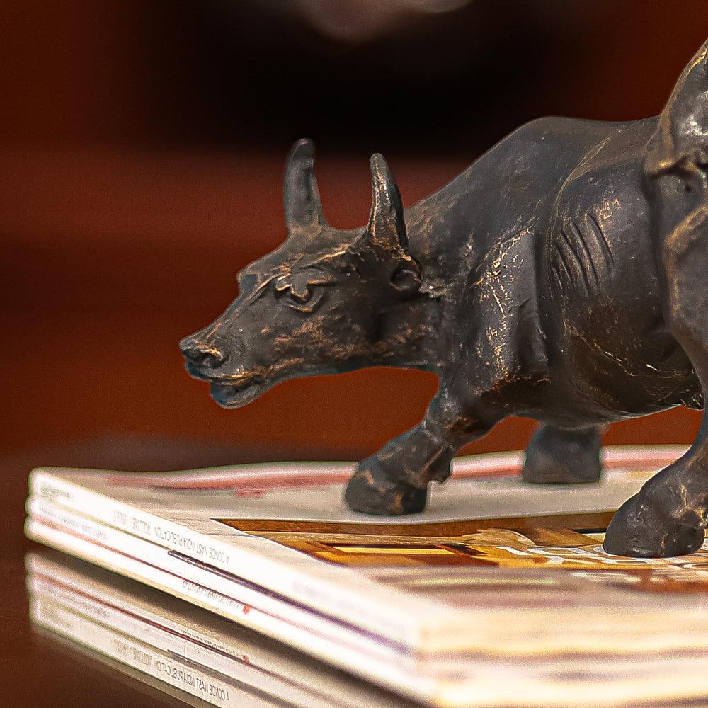 Charging Ox Decor Object