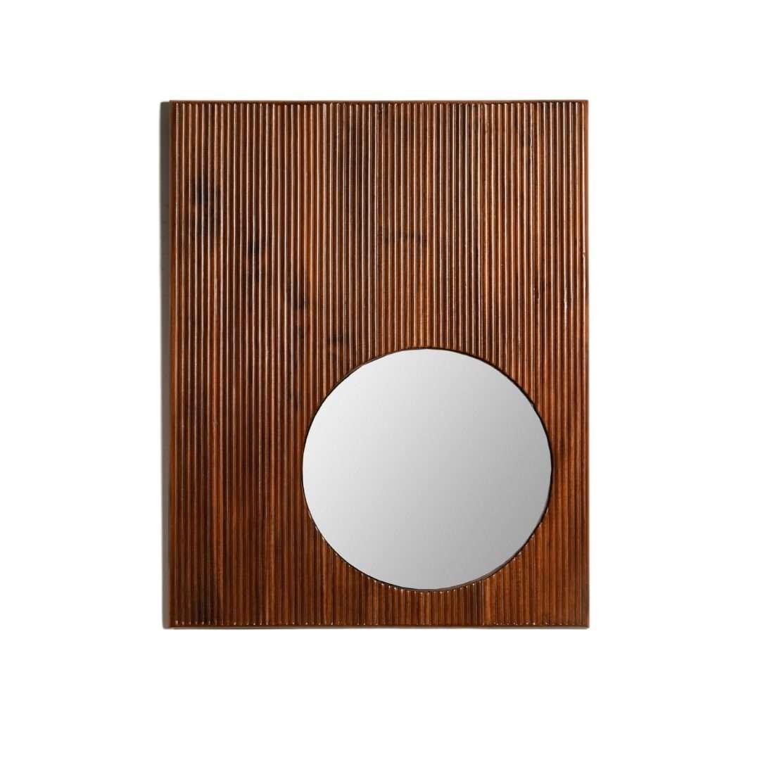 Focal Teak Wall Mirror | Decorative Mirror for Home