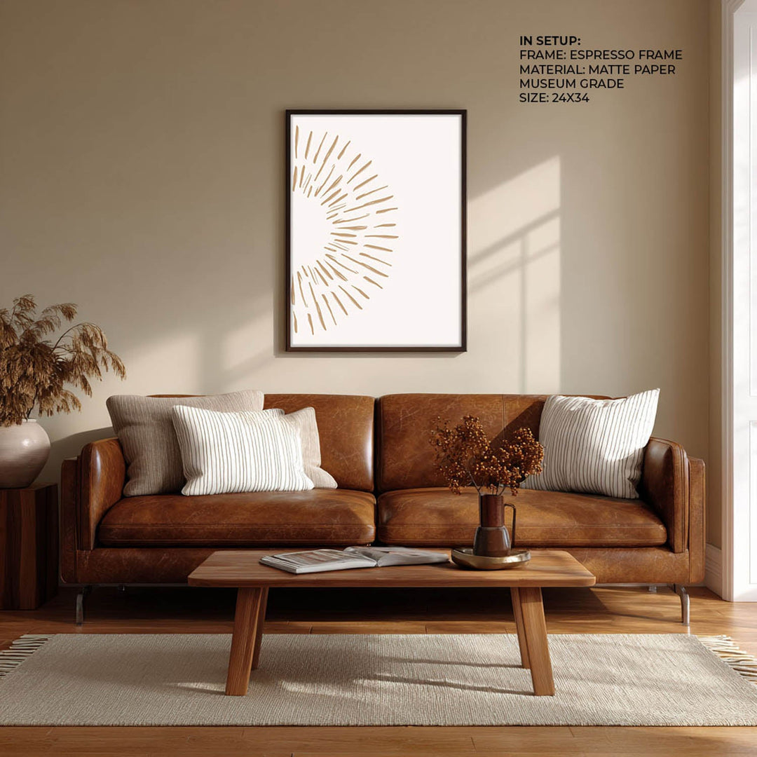 Burst White Wall Painting