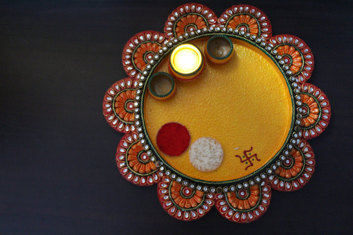 Flower Pooja Thali
