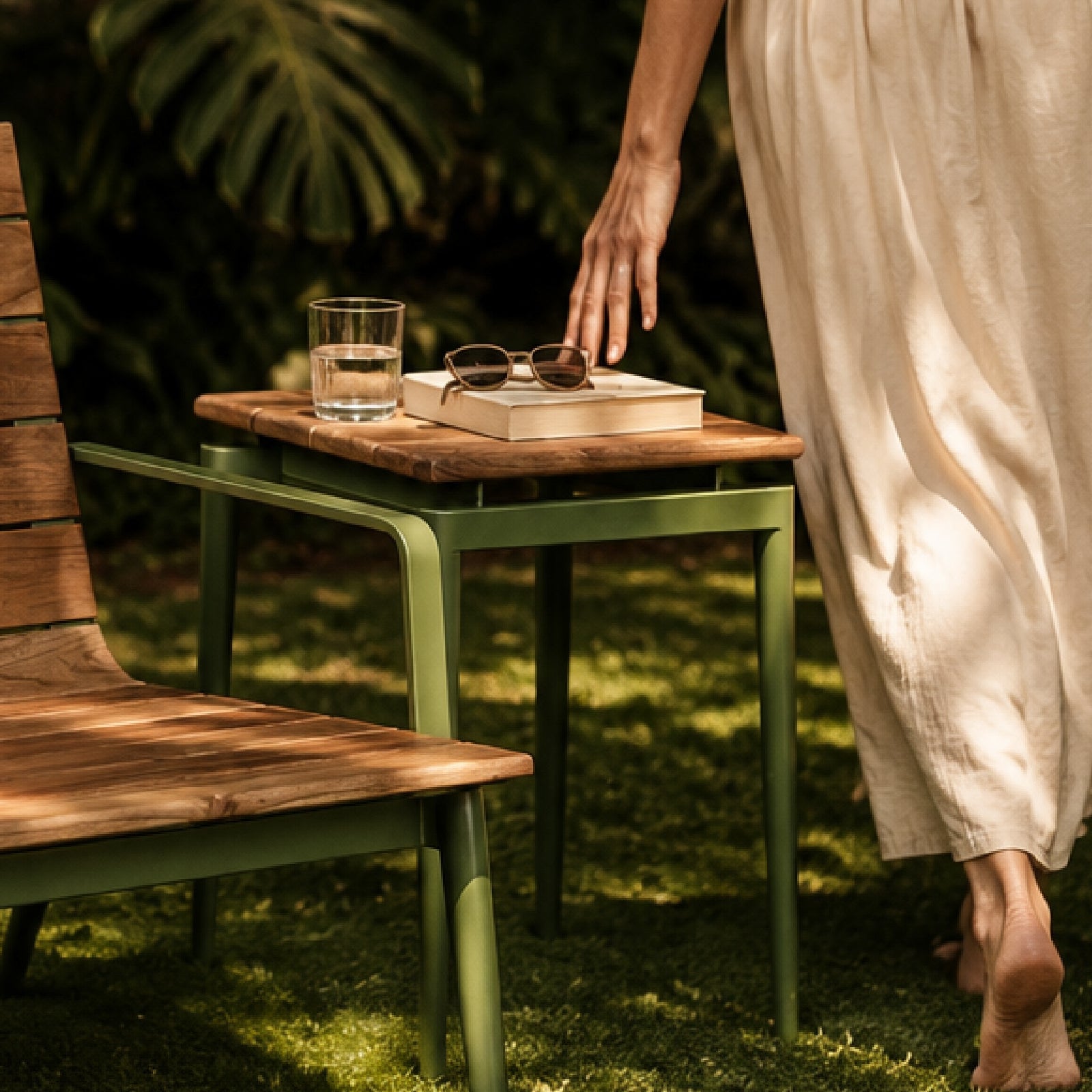 Chalet Teak Side Table