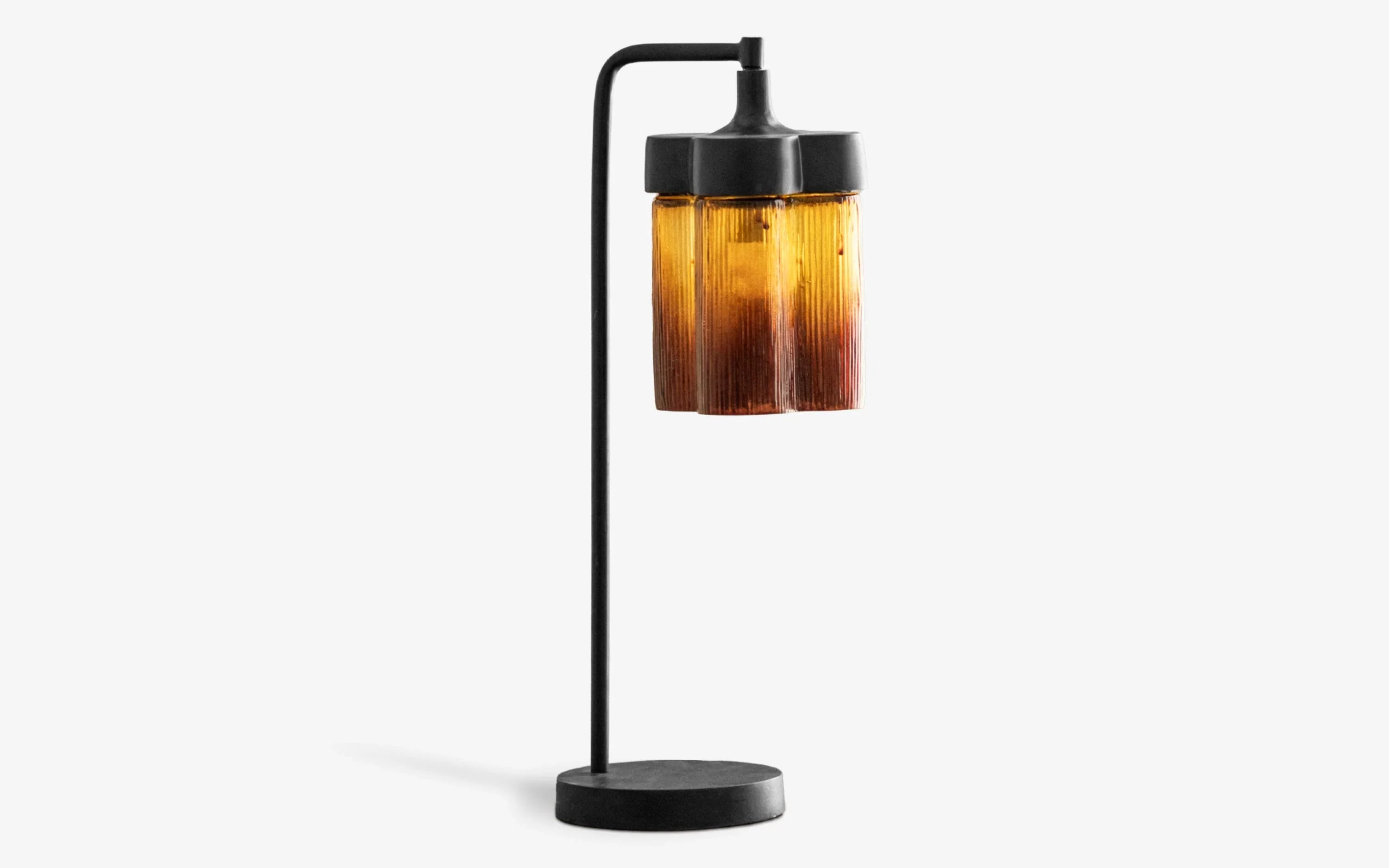 Furrow Study Table Lamp 3 | Mild Steel and Glass