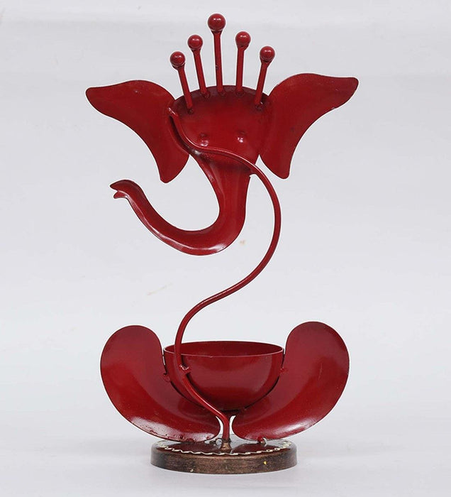 Ganesh T Lite & Candles Holder for Table Decor | Gifting Set