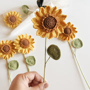 Crochet Mini Sunflower - Mustard