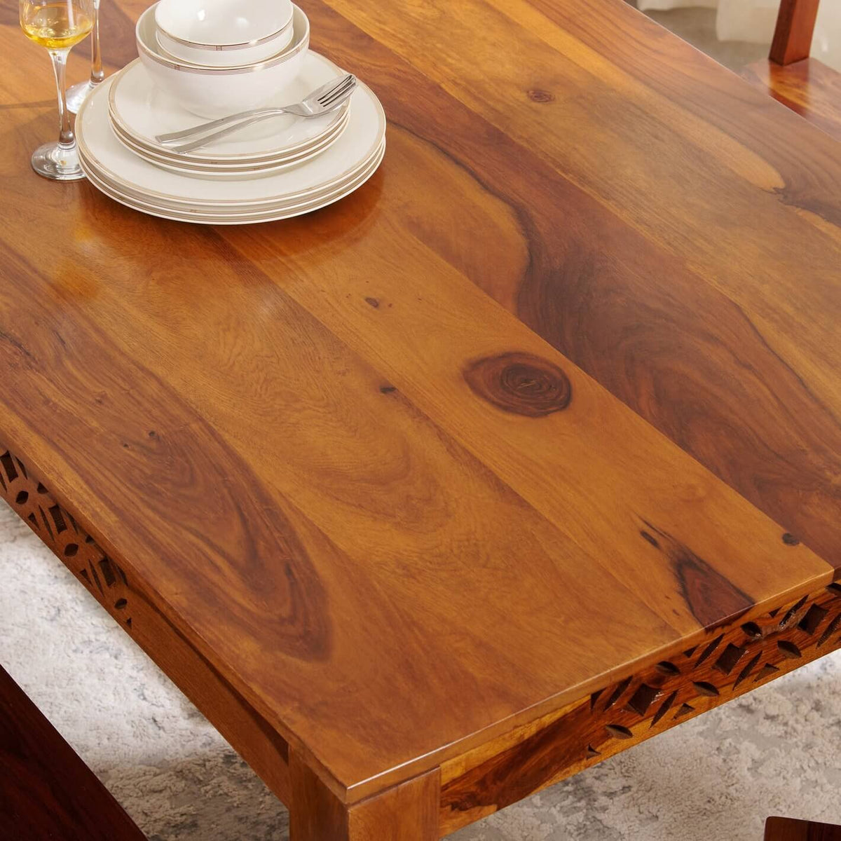 Mercury Dinning Table | Sheesham Wood,