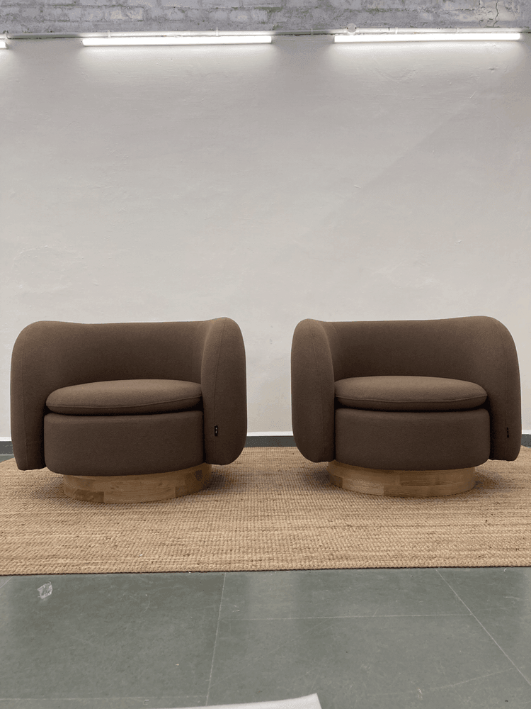 Reno Armchair | Fabric Upholstery, Solid Ash Wood